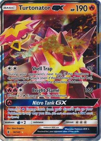 Turtonator GX - 18/145 - Ultra Rare available at 401 Games Canada