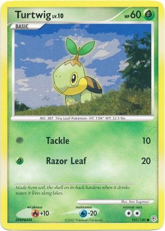 Turtwig - 103/130 - Common available at 401 Games Canada