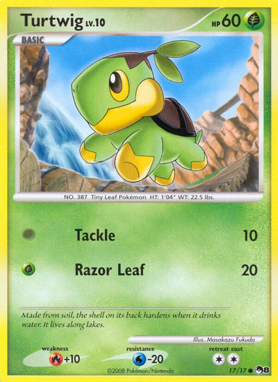 Turtwig - 17/17 - Common available at 401 Games Canada