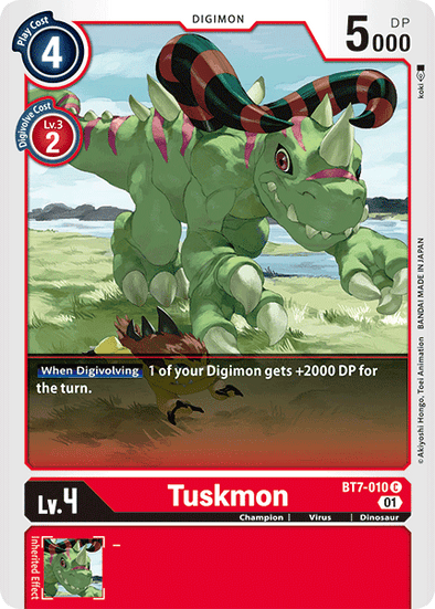 Tuskmon - BT7-010 - Common available at 401 Games Canada