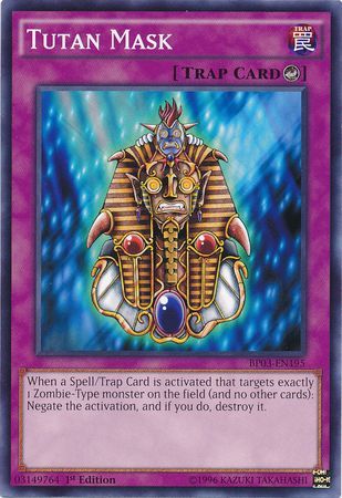 Tutan Mask (Shatterfoil) - BP03-EN195 - Shatterfoil Rare - 1st Edition available at 401 Games Canada