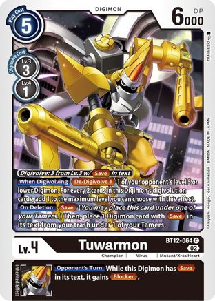 Tuwarmon - BT12-064 - Common available at 401 Games Canada