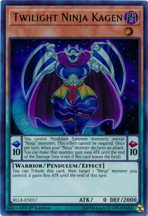 Twilight Ninja Kagen - BLLR-EN017 - Ultra Rare - 1st Edition available at 401 Games Canada
