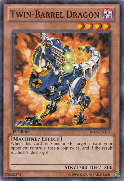 Twin-Barrel Dragon - BP01-EN154 - Starfoil Rare - 1st Edition available at 401 Games Canada