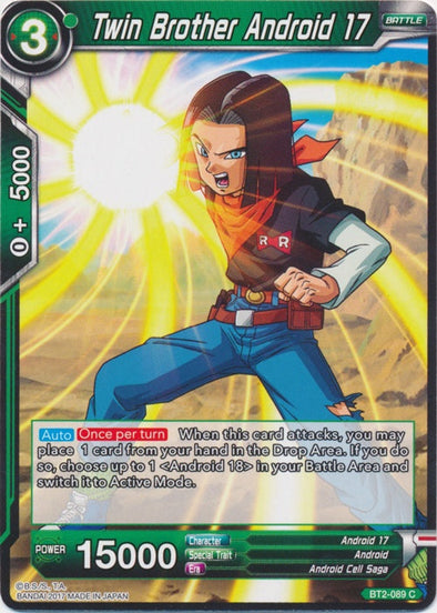 Twin Brother Android 17 - BT2-089 - Common available at 401 Games Canada