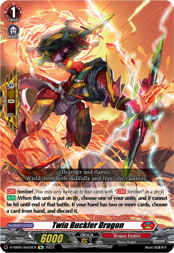 Twin Buckler Dragon - D-SS05/Re03 - Special Reprint available at 401 Games Canada