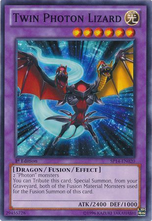 Twin Photon Lizard - SP14-EN020 - Starfoil Rare - 1st Edition available at 401 Games Canada