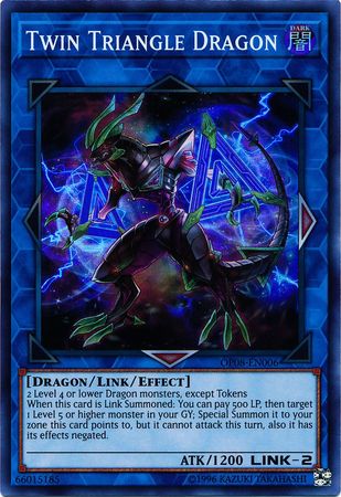 Twin Triangle Dragon - OP08-EN006 - Super Rare available at 401 Games Canada