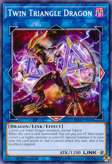 Twin Triangle Dragon - SP18-EN036 - Common - 1st Edition available at 401 Games Canada