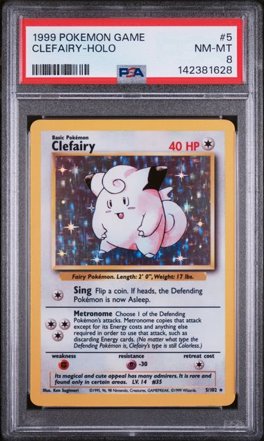 CLEFAIRY (5) - POKEMON GAME - HOLO - NM-MT 8