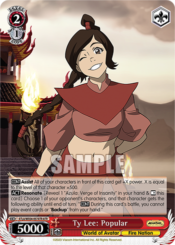 Ty Lee: Popular - ATLA/WX04-E057ATR - Avatar Rare available at 401 Games Canada