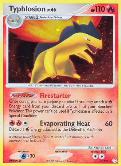 Typhlosion - 16/123 - Holo Rare available at 401 Games Canada