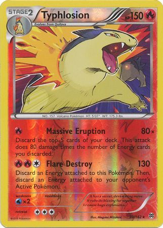 Typhlosion - 20/162 - Holo Rare - Reverse Holo available at 401 Games Canada