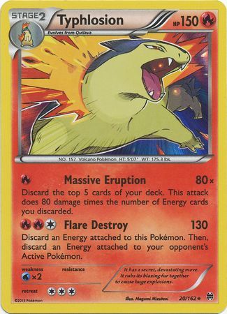 Typhlosion - 20/162 - Holo Rare available at 401 Games Canada