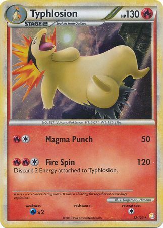 Typhlosion - 32/123 - Holo Rare - Theme Deck Exclusive available at 401 Games Canada