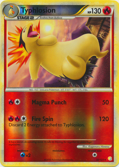 Typhlosion - 32/123 - Rare - Reverse Holo available at 401 Games Canada