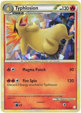 Typhlosion - 32/123 - Shattered Holo Promo available at 401 Games Canada