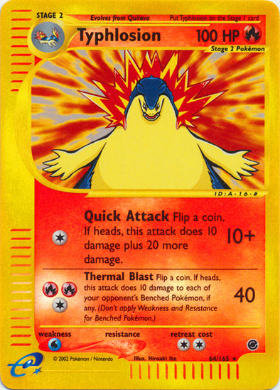 Typhlosion - 64/165 - Rare - Reverse Holo available at 401 Games Canada