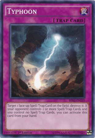 Typhoon (Shatterfoil) - BP03-EN235 - Shatterfoil Rare - 1st Edition available at 401 Games Canada