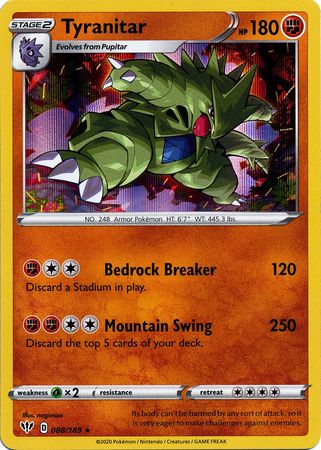 Tyranitar - 088/189 - Holo Rare available at 401 Games Canada