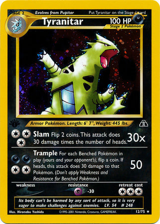 Tyranitar - 12/75 - Holo - 1st Edition available at 401 Games Canada