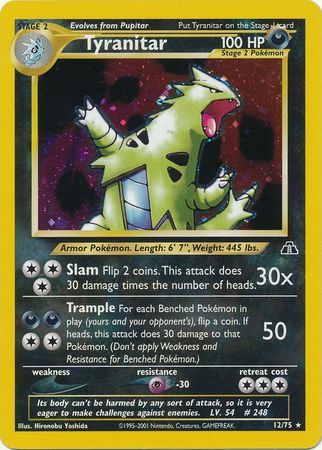 Tyranitar - 12/75 - Holo - Unlimited available at 401 Games Canada