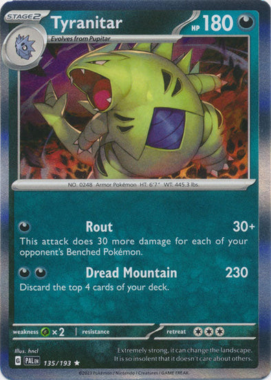 Tyranitar - 135/193 - Rare available at 401 Games Canada