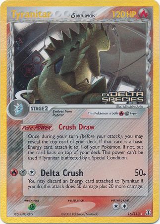 Tyranitar - 16/113 - Holo Rare - Reverse Holo available at 401 Games Canada