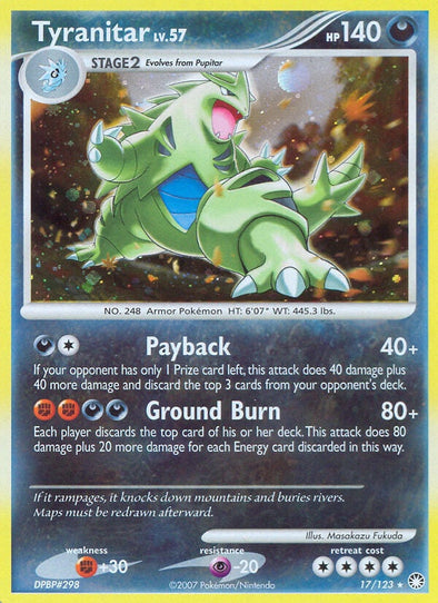 Tyranitar - 17/123 - Holo Rare available at 401 Games Canada