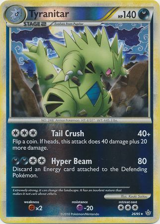 Tyranitar - 26/95 - Rare - Reverse Holo available at 401 Games Canada