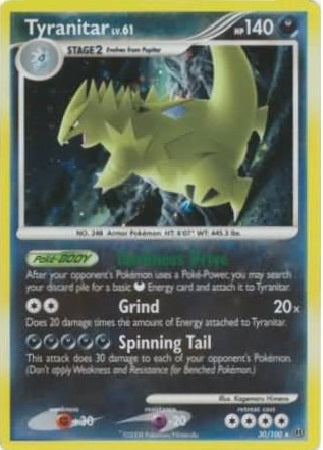 Tyranitar - 30/100 - Holo Rare - Theme Deck Exclusive available at 401 Games Canada