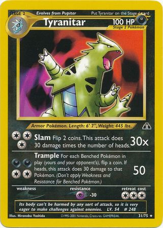 Tyranitar - 31/75 - Rare - Unlimited available at 401 Games Canada