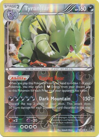 Tyranitar - 56/124 - Holo Rare - Reverse Holo available at 401 Games Canada