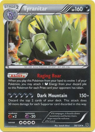 Tyranitar - 56/124 - Holo Rare available at 401 Games Canada