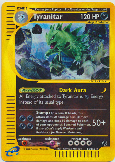 Tyranitar - 66/165 - Rare - Reverse Holo available at 401 Games Canada