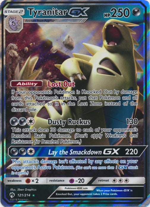 Tyranitar GX - 121/214 - Ultra Rare available at 401 Games Canada