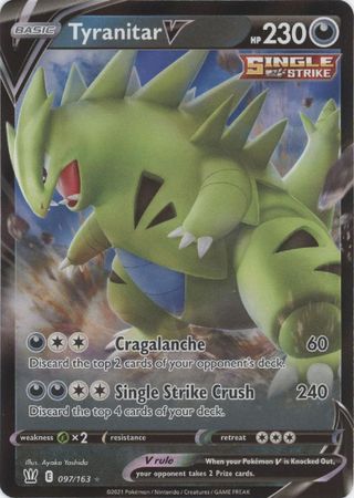 Tyranitar V - 097/163 - Ultra Rare available at 401 Games Canada