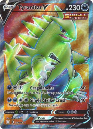 Tyranitar V - 154/163 - Full Art Ultra Rare available at 401 Games Canada