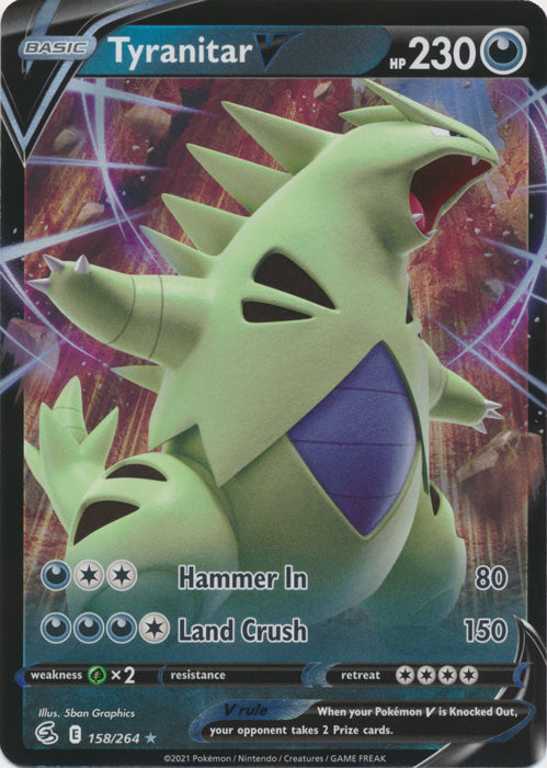 Tyranitar V - 158/264 - Ultra Rare available at 401 Games Canada