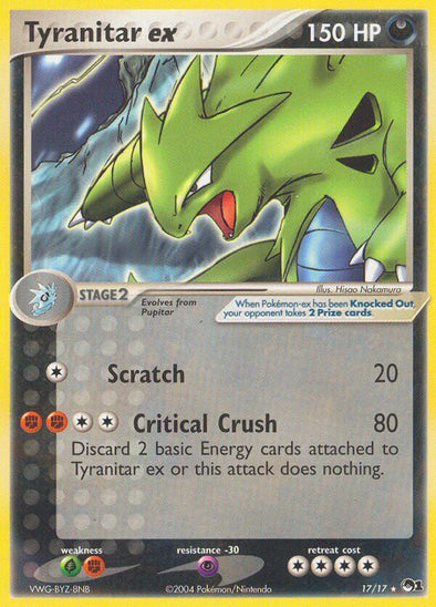 Tyranitar ex - 17/17 - Ultra Rare (Non-Foil) available at 401 Games Canada