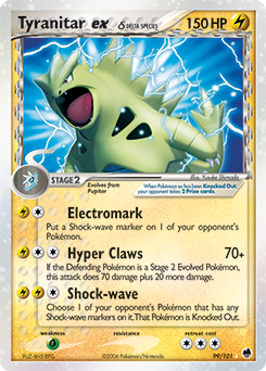 Tyranitar ex - 99/101 - Ultra Rare available at 401 Games Canada