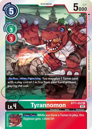 Tyrannomon - BT11-052 - Rare available at 401 Games Canada