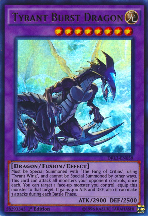 Tyrant Burst Dragon - DRL3-EN058 - Ultra Rare - 1st Edition available at 401 Games Canada