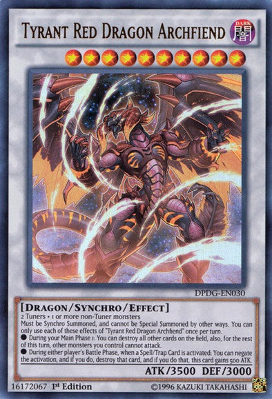 Tyrant Red Dragon Archfiend - DPDG-EN030 - Ultra Rare - 1st Edition available at 401 Games Canada