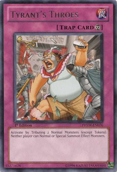 Tyrant's Throes - PHSW-EN076 - Rare - 1st Edition available at 401 Games Canada