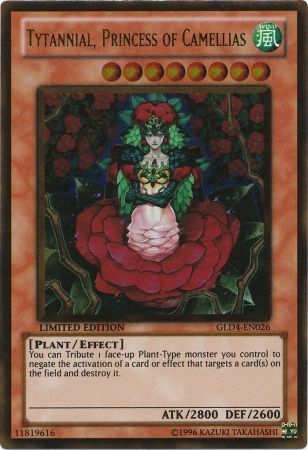 Tytannial, Princess of Camellias - GLD4-EN026 - Gold Rare - Limited Edition available at 401 Games Canada