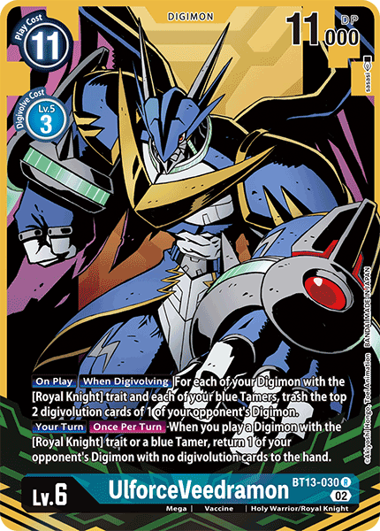UlforceVeedramon (Alternate Art) - BT13-030 - Rare available at 401 Games Canada