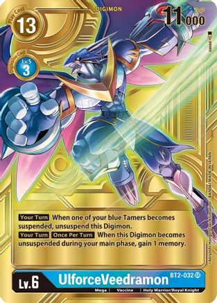 UlforceVeedramon (Alternate Art) (Gold) - BT2-032 - Super Rare available at 401 Games Canada