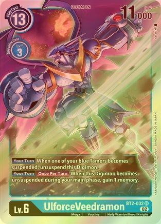 UlforceVeedramon (Resurgence Booster Reprint) - BT2-032 - Super Rare (Foil) available at 401 Games Canada