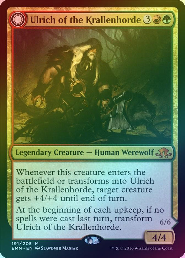 Ulrich of the Krallenhorde // Ulrich, Uncontested Alpha (Foil) (EMN)